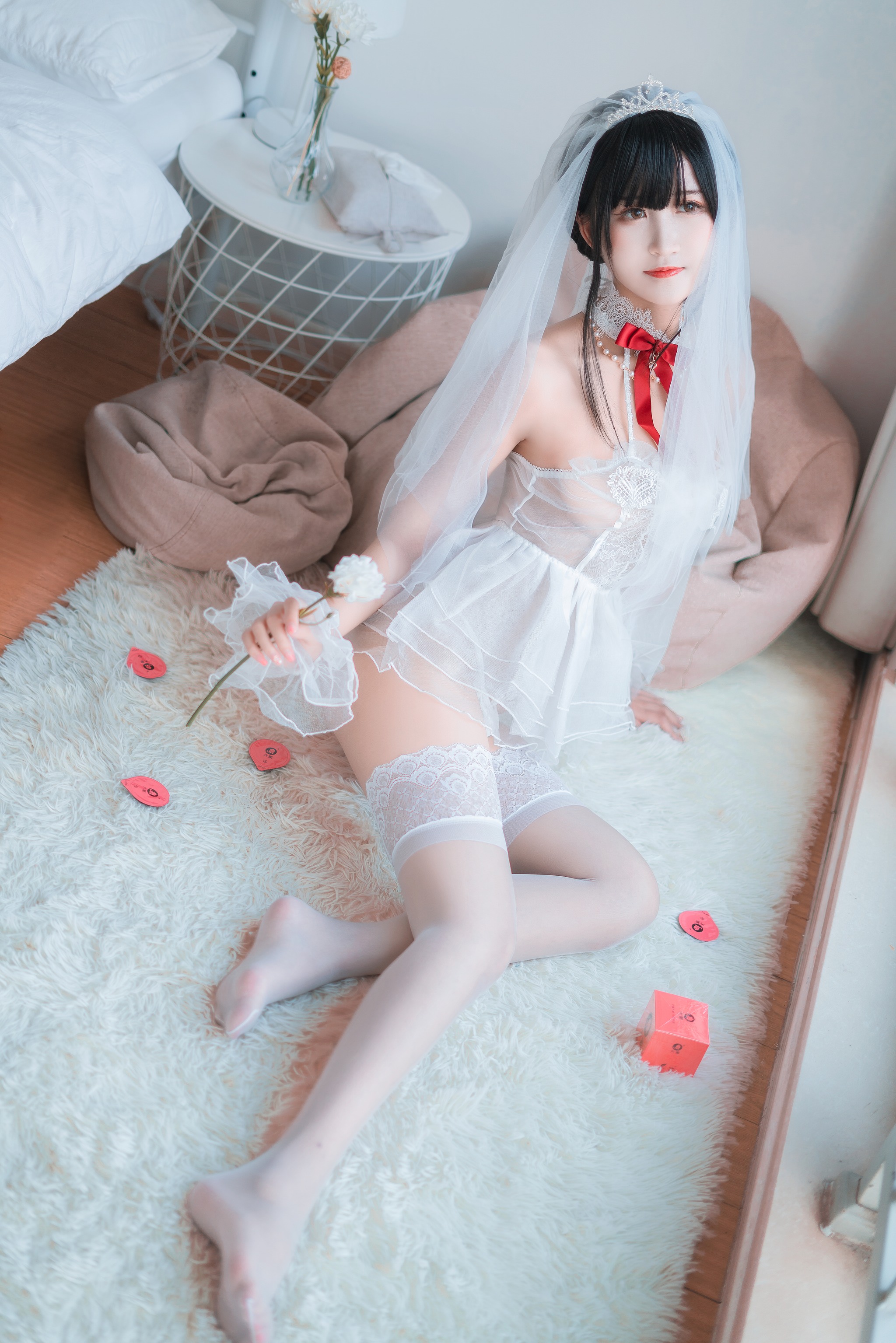 图片[1]-三度_69 – NO.058 婚纱孔雀翎[24P]-XikXak